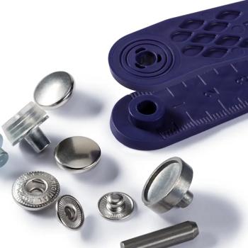 Preview: Prym Nähfrei-Druckknopf Anorak, 12mm, silberfarbig (390330)